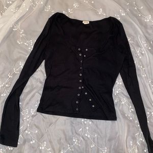 Snap Button-Up Cardigan